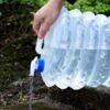 5/10/15L Large Capacity PE Foldable Water Bucket Bag Bottle Container with Spigot Tap for Outdoor Camping Hiking Picnic BBQ