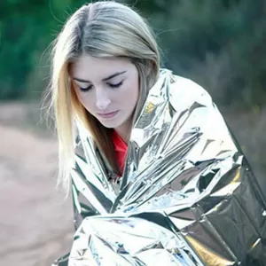 Emergency thermal blanket outdoor waterproof survival blanket aluminum foil hot space emergency rescue curtain military blanket