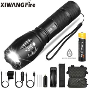 Portable Powerful LED Lamp XML-T6 Flashlight Linterna Torch Uses 18650 Chargeable Battery Outdoor Camping Tactics Flash Light