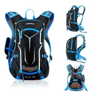 Waterproof Bicycle Bag Cycling Backpack with Water Bag Rucksack Rain Cover Outdoor Hiking MTB Camping Hydration Bike Backpack